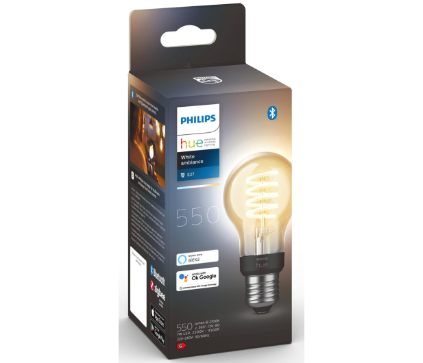 Philips Hue White ambiance Smart Żarówka Filament A60 E27 - 678460 - zdjęcie 3